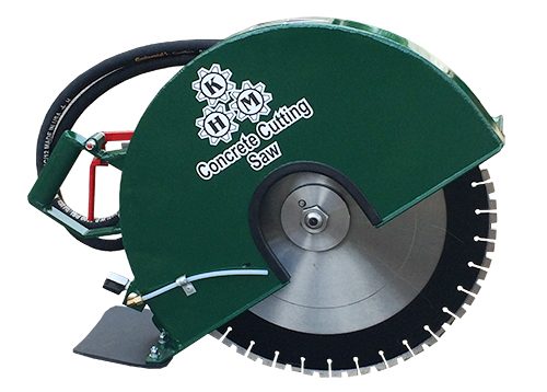 Green concrete cutting saw